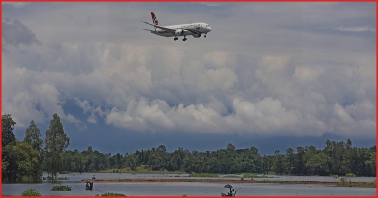টানা বৃষ্টির পর সিলেটের আকাশে শরতের রূপ
