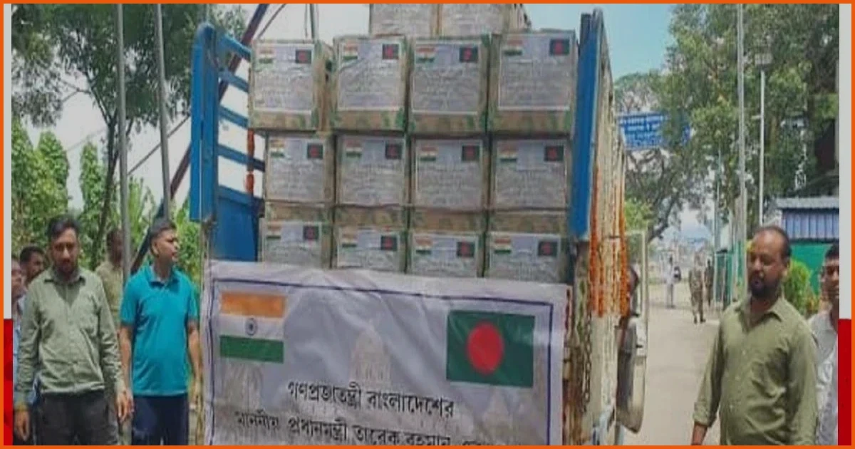 ত্রিপুরার মুখ্যমন্ত্রীর পাঠানো ৬০০ আনারস পৌঁছালো ঢাকায়