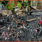 লালমোহনে অগ্নিকাণ্ডে দুই ভাইয়ের বসতঘর ভস্মীভূত
