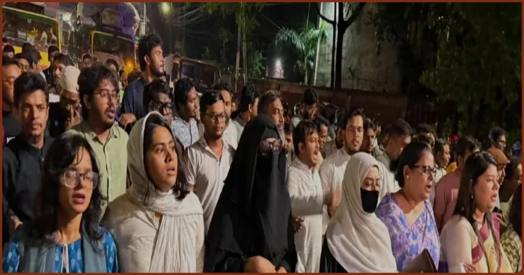 সারজিস-পাটওয়ারীর ওপর হামলার প্রতিবাদে ঢাকায় এনসিপির বিক্ষোভ