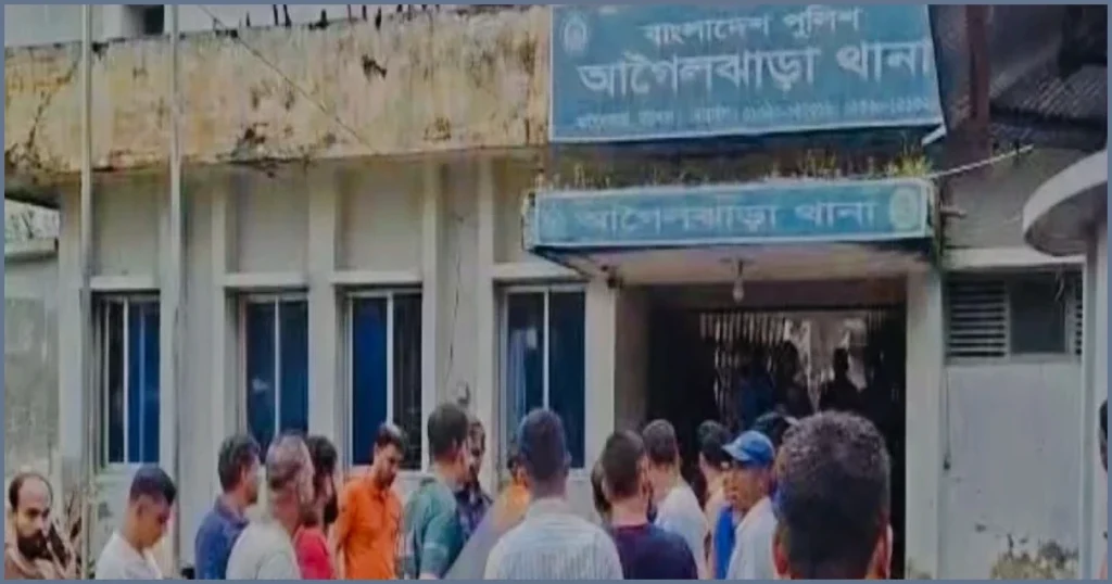 আসামির মৃত্যুর গুজবে বরিশালে থানায় হামলা ও ভাঙচুর, আহত পুলিশ