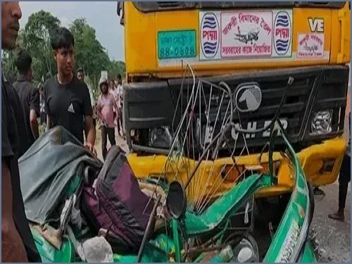 ওসমানীনগরে ট্রাক-সিএনজি সংঘর্ষে ৩ জনের প্রাণহানি