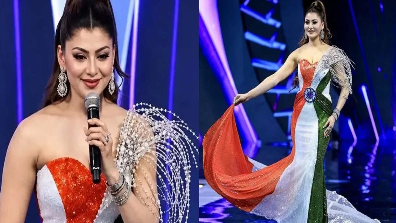 জাতীয় পতাকার আদলে পোশাক পরে বিতর্কে উর্বশী রাউতেলা