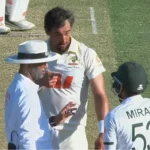 ডারউইনে মিরাজ-স্টার্কের উত্তপ্ত বাক্যবিনিময়, শান্ত করলেন আম্পায়ার