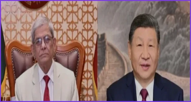 নতুন রাষ্ট্রপতি মির্জা ফখরুলকে অভিনন্দন জানালেন শি জিনপিং