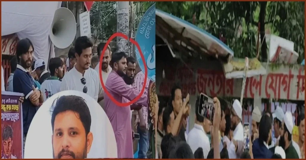 প্রেস ক্লাবে ওলামা অ্যালায়েন্সের মানববন্ধনে স্বেচ্ছাসেবক দলের হামলা