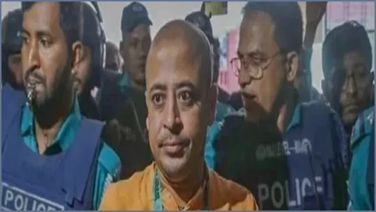 ভাঙচুরের দুই মামলায় জামিন পেলেন চিন্ময় কৃষ্ণ দাস