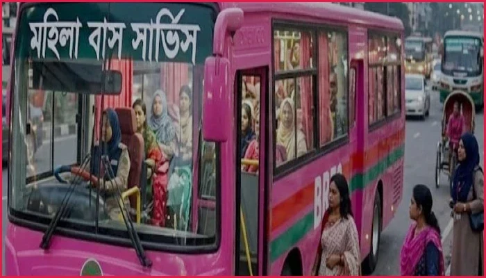 মঙ্গলবার ঢাকার রাস্তায় নামছে নারী চালক-কন্ডাক্টরের 'পিংক বাস'