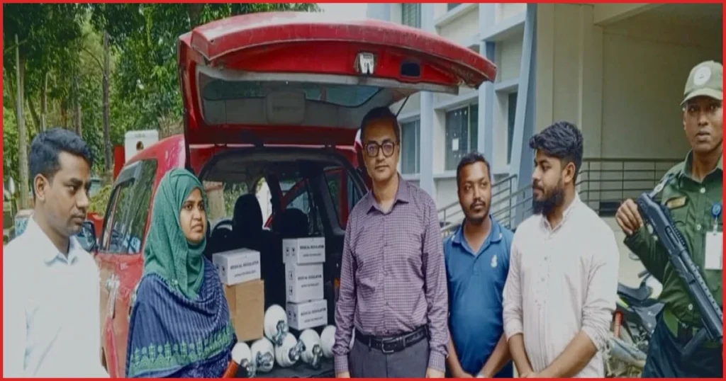 রুমা হাসপাতালে অক্সিজেন ও চিকিৎসা সরঞ্জাম হস্তান্তর, ২০ রোগী স্থানান্তর