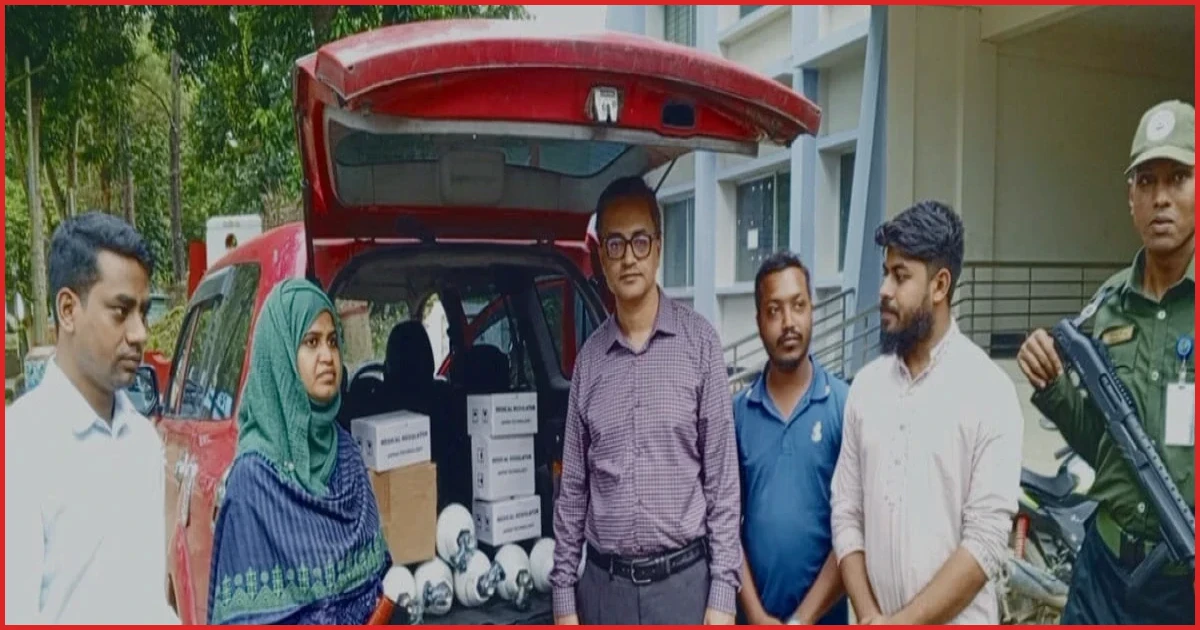 রুমা হাসপাতালে অক্সিজেন ও চিকিৎসা সরঞ্জাম হস্তান্তর, ২০ রোগী স্থানান্তর