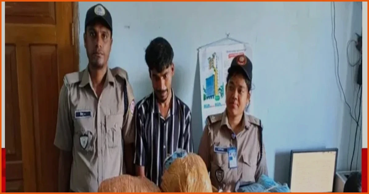 শান্তিগঞ্জে প্রাইভেটকার থেকে ৪০ কেজি গাঁজা উদ্ধার, আটক ১