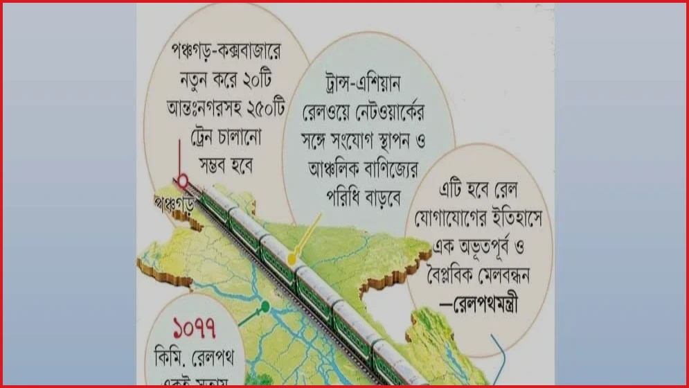 পঞ্চগড় থেকে কক্সবাজার সরাসরি ট্রেন: রেলপথে যুক্ত হচ্ছে দুই প্রান্ত