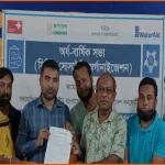 শ্যামনগরে লবনাক্ততা ও বর্জ্য দূষণ রোধে উপজেলা কৃষি কর্মকর্তার কাছে স্বারকলিপি